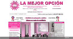 Desktop Screenshot of lamejoropcion.es